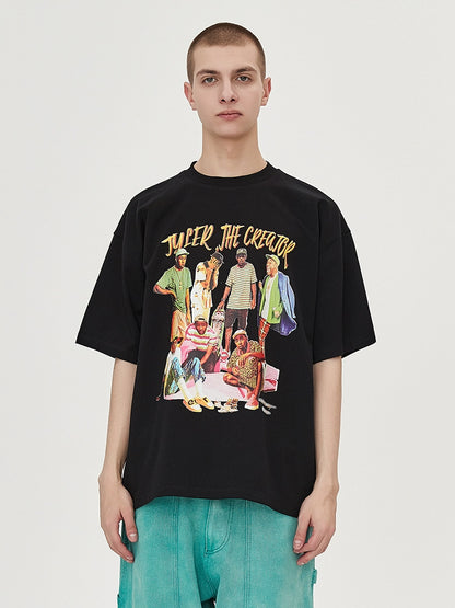 Benmyshower Chinese Fashion Short Sleeve Rapper T-shirt