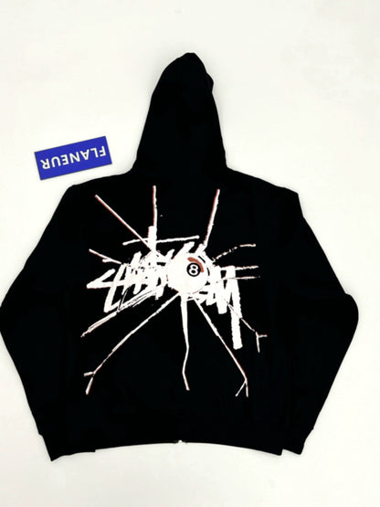 SF Shattered Eight Ball Stussy Hoodie
